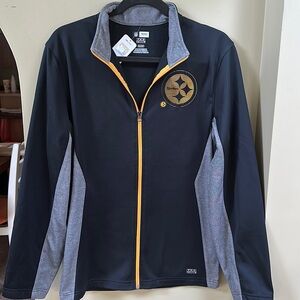 NFL Team Apparel Steelers Zip up Jacket